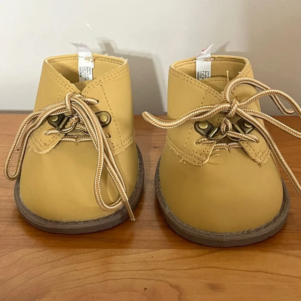 Build-A-Bear Workshop Tan Work‎ Boots Plush Stuffed Animal Accessories 26674
